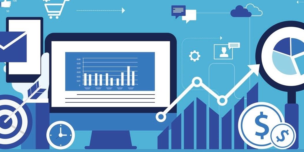 business digital marketing online concept and internet marketing